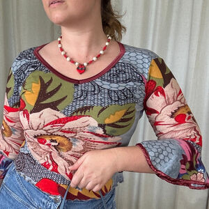 Vintage Angie Bohemian Funky Top • Size: S